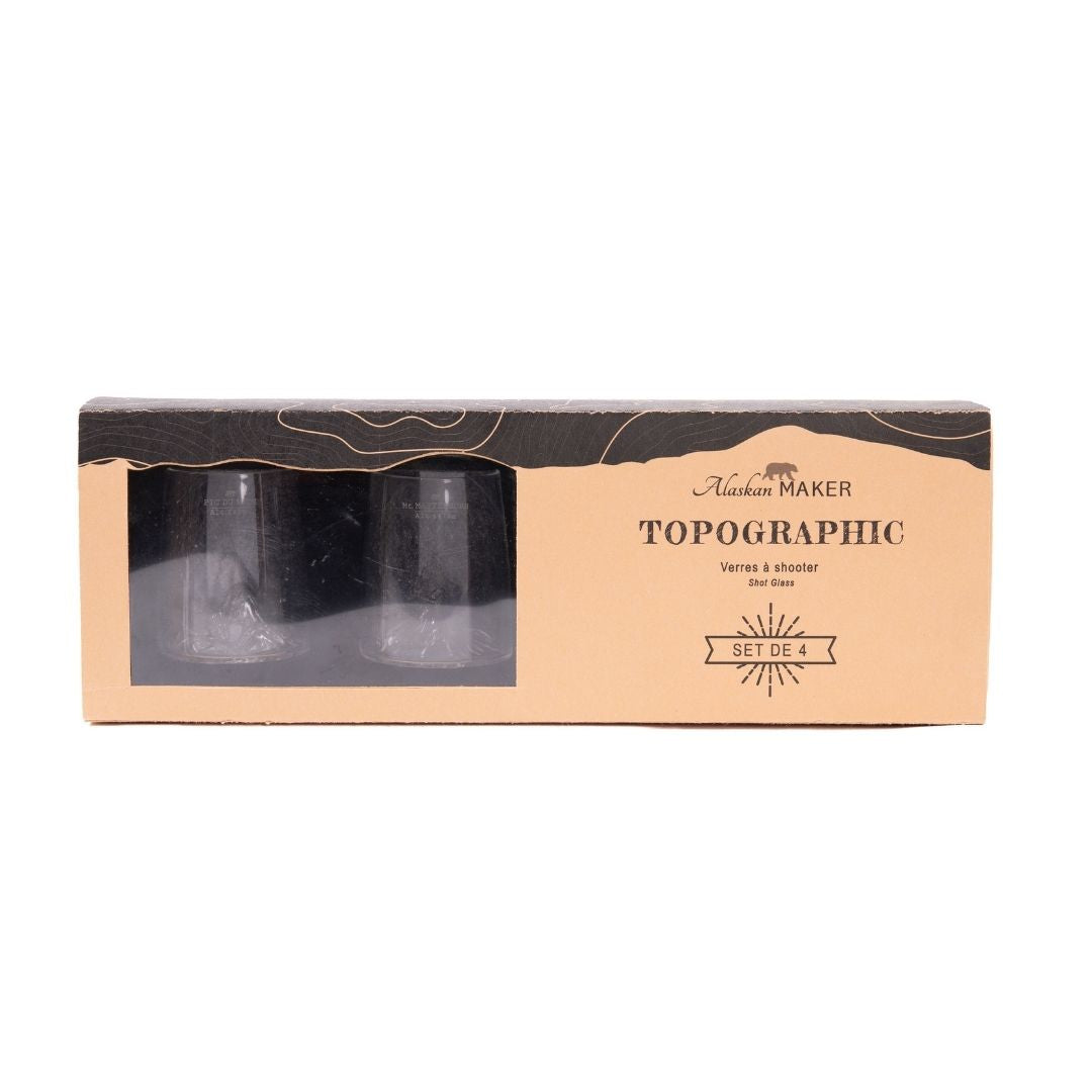 SET DE 4 VASOS TOPOGRÁFICOS PARA SHOT