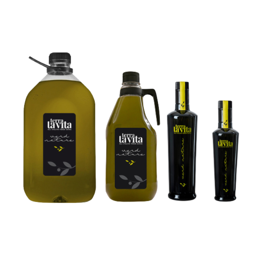Aceite Verd Nature — Aceite de oliva virgen extra 100 % arbequina 500cl
