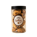 Tub de galletas de chocolate con frambuesa