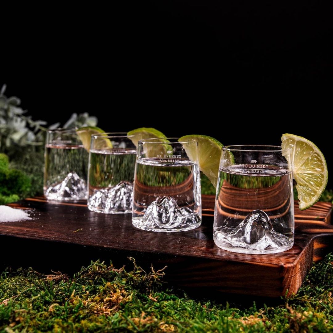 SET DE 4 VASOS TOPOGRÁFICOS PARA SHOT