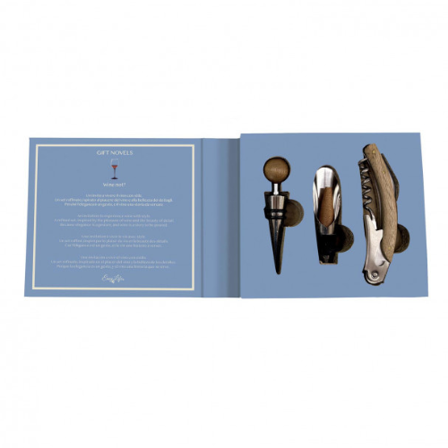Set abridor, tapón y vertedor de vino