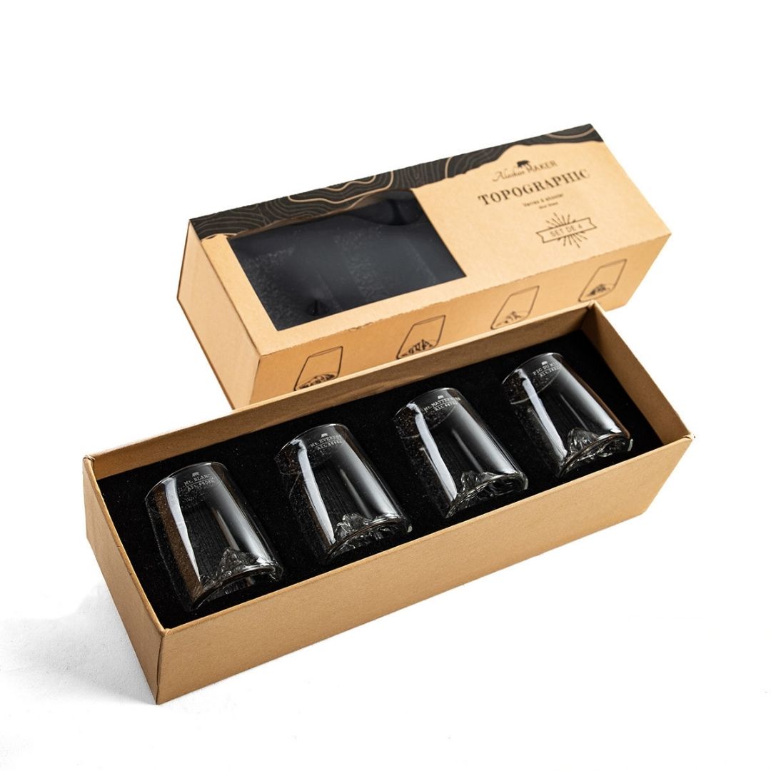 SET DE 4 VASOS TOPOGRÁFICOS PARA SHOT