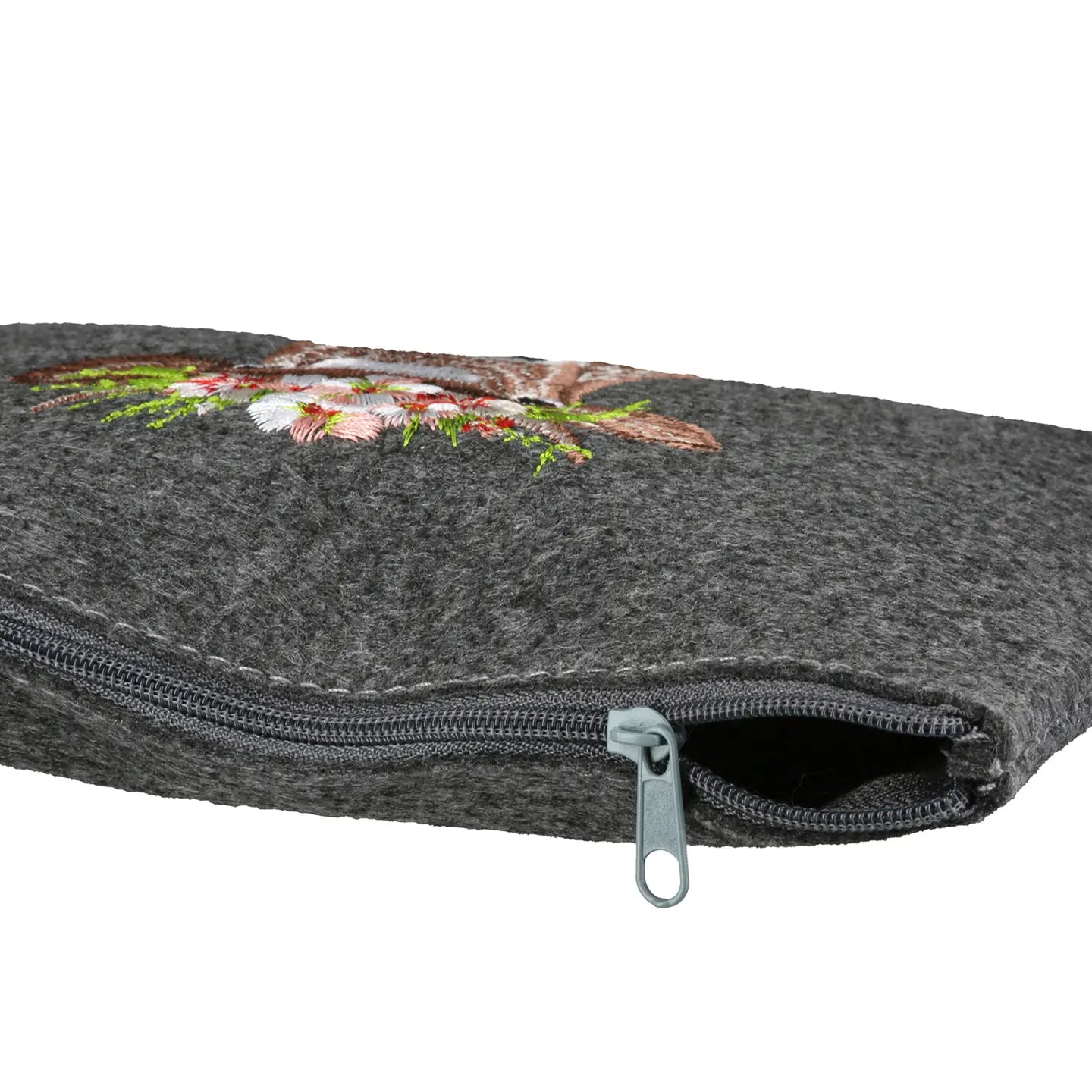 Estuche rectangular vaca con flores