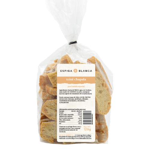 Mini Chapata ESPIGA BLANCA — pan artesano tostado gourmet