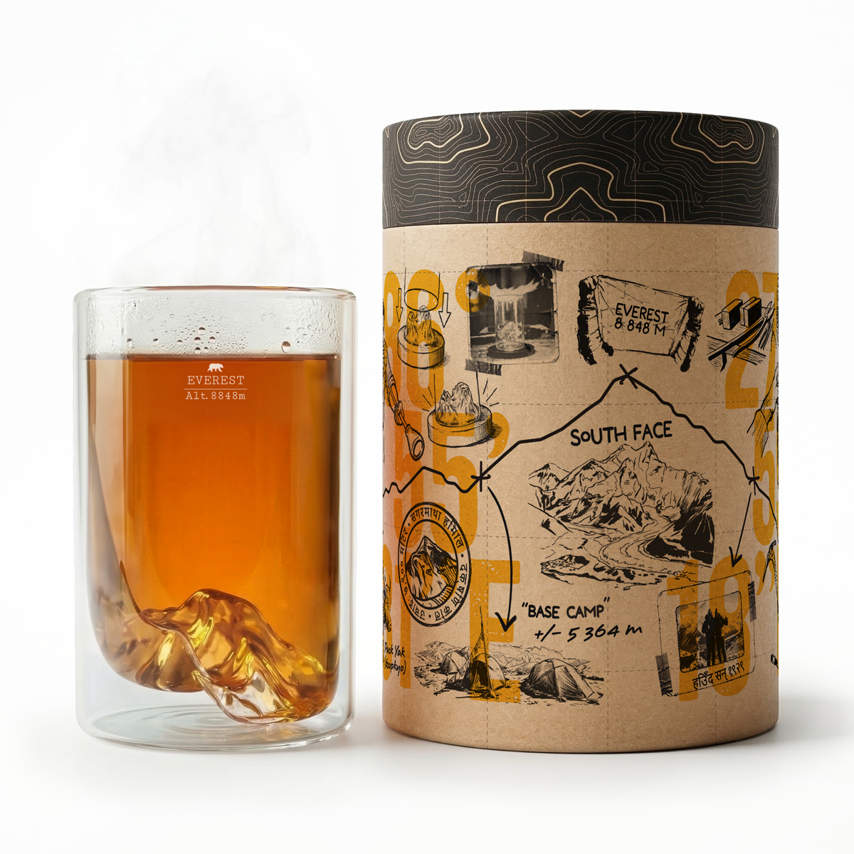 Vaso doble fondo "Mont Blanc"