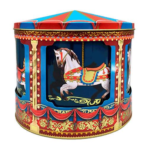 Lata bombones praliné leche 'Carrusel Tiovivo' 450g