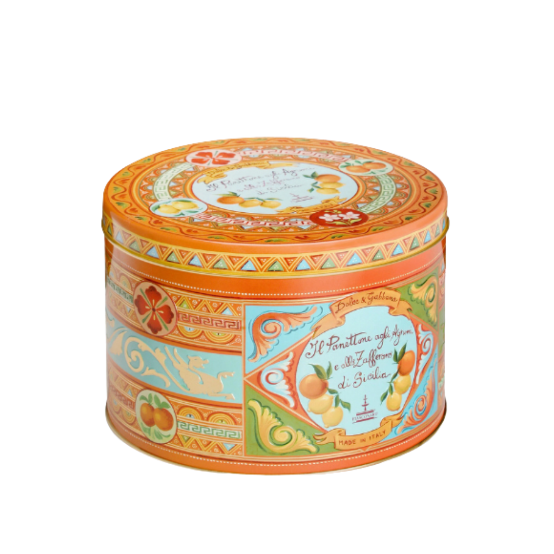 Panettone con cítricos y azafrán de Sicilia Dolce & Gabbana (1kg)