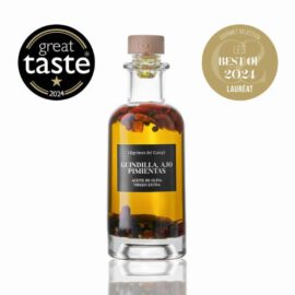 ACEITE DE OLIVA CON GUINDILLA, AJO Y PIMIENTAS - 250ML