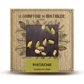 TABLETA DE CHOCOLATE NEGRO CON PISTACHOS 80gr